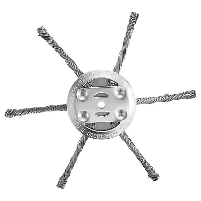 Steel Wire Brush Cutter Trimmer Head 7” Unbreakable Wired Trimmer 6 Blade • $21.74