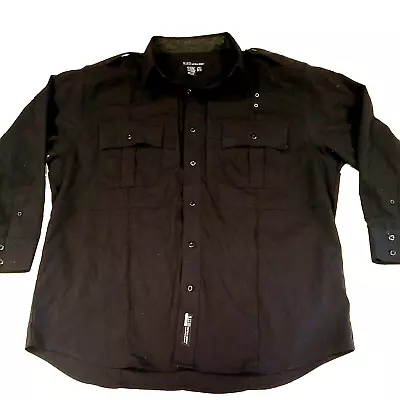 5.11 Tactical B-Class Long Sleeve Uniform Black Shirt 42147 Mens Size XL • $16.15