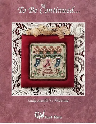 Just Nan  Lady Scarlets Christmas  Cross Stitch Chart (jn080) 2000 • £10.95