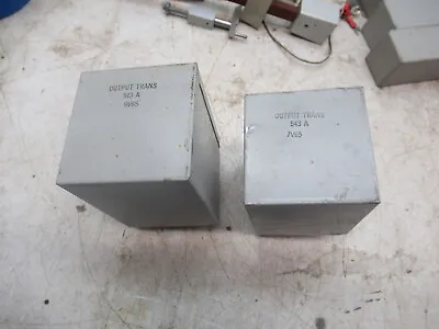 2   Western   Electric   Output   543A   101D  Or   102D    104D   Tubes • $2300