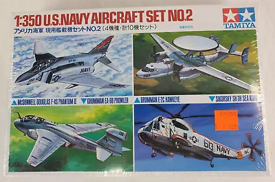 Tamiya  US Navy Aircraft Set #2 1:350 Scale 1985 Model Kit Mint Cond Sealed Box • $21.95