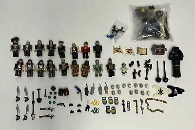 NEW Used Mega Bloks PIRATES OF THE CARIBBEAN Figure LOT + ACCESSORIES Sparrow • $40.46