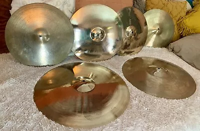 Cymbal Lot Of 6 Assorted AA Sabian - Zildjian - CB - In VTG Zildjian Hard Case • $499.95