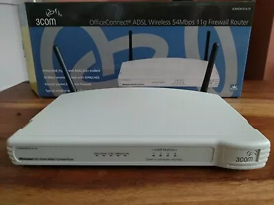 3Com OfficeConnect ADSL Wireless 11g Firewall 54 Mbps 10/100 Wireless G Router. • £5.99