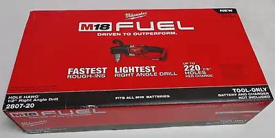 Milwaukee M18 FUEL GEN II 1/2  Hole Hawg Right Angle Drill 2807-20 *Sealed NEW* • $207.99