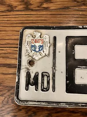 Vintage 1995 Moldova￼ License Plate 🇲🇩 Raised Shield.  Balti=BL Former Soviet • $44.95
