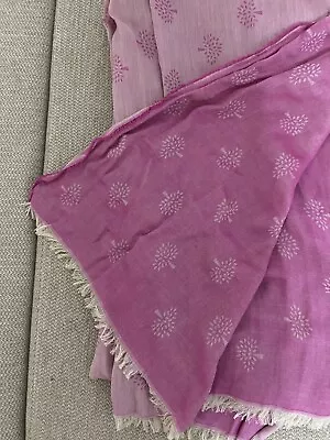 Mulberry Tamara Scarf Superfine Cotton Tree Pink RRP £165 Size: 180 X 70 • £37.30