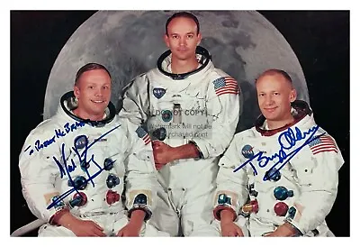 Neil Armstrong Buzz Aldrin Michael Collins Autographed 4x6 Photograph Reprint • $7.97