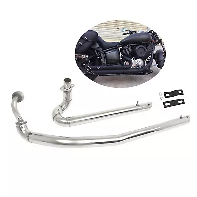 Shortshots Staggered Exhaust Muffler Pipe System For Yamaha V Star 1100 XVS1100 • $375