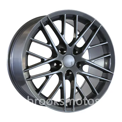 19  20  Gray Full Wheels Rims Fits For Chevrolet Corvette C6 Z06 Zr1 19x10 20x12 • $1399