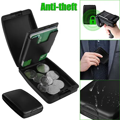 Anti-Theft Aluminum Wallet Stainless Steel Bank Card Holder Portable Clip Bags • $8.48