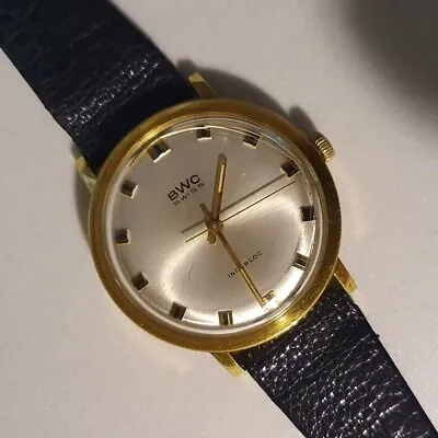 $190.67 • Buy Vintage Watch' BWC ' Man Woman Mechanical ø35 Swiss Coin Gold Men Watch