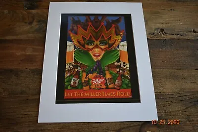 Mistretta New Orleans 1993 Mardi Gras Miller Times Roll Matted Poster Art Print • $24.95