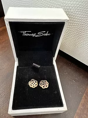 Thomas Sabo Earrings - Flower Rose Gold Studs • $80