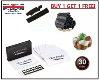 *BOGOF* Glory Smile 28 Strips Activated Charcoal Teeth Prof Whitening Strips_UK • £7.50