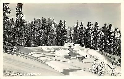 C1940 RPPC Postcard Chinquapin Yosemite CA In Deep Snow Mariposa County Unposted • $9.98