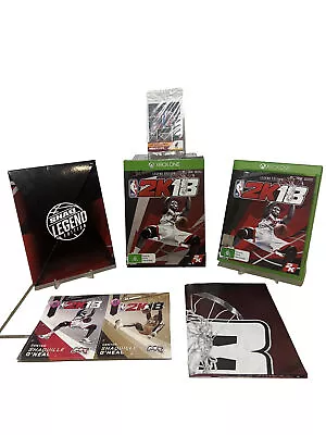 NBA 2K18 Legend Edition Xbox One With Unopened Cards Poster & Stickers - Mint • $29.95