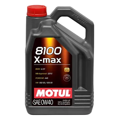 Mega Deals - Motul 8100 X-max 0w40 Synthetic Engine Oil 1 Litre No Filter • £12.57