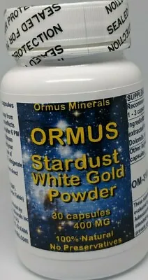 MONATOMIC WHITE POWDER GOLD ORMUS 30 Capsules Energy Immune Booster • $30