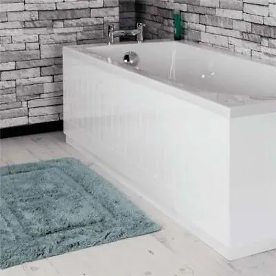 Modern Front Bath Side Panel Tongue & Groove White MDF 1700mm Adjustable Plinth • £80.97