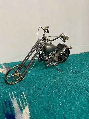 Metal Handmade Nuts And Bolts Motorcycle • $29.99