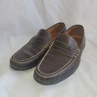 Martin Dingman Leather  Bill Water Buffalo Brown Loafers Men’s 9M • $37