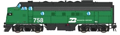 N Intermountain 69277D-05 F7-A BN Burlington Northern Rd# 720 DCC Installed ESU • $198