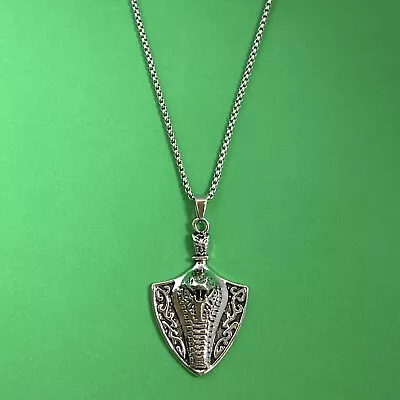 Titanium Steel Rattlesnake Pendant Necklace For Men Women • $11.99