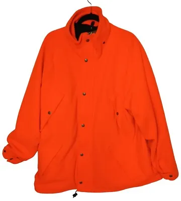 Cabelas Gore-Tex Whitetail Blaze Orange Fleece  Mens XL Hunting Jacket Coat VTG  • $49.99