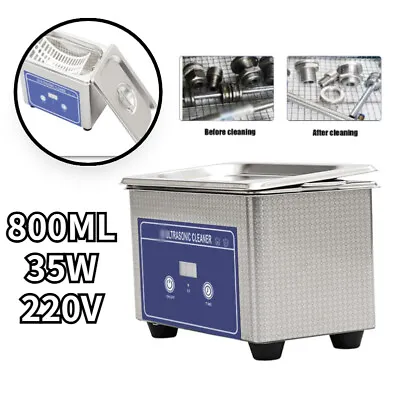 0.8L Ultrasound Cleaner Jewelry Watch Glasses Home Ultrasonic Cleaning Machine • $84.13