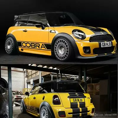 Hood Tail Stripe Kit Sticker Decal Graphics For Mini Cooper Hatch R50 R53 R56 • $64.99