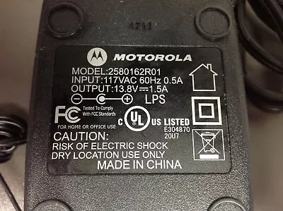 Original Motorola Class 2 Transformer Part # 2580162R01 For NTN1171A And Others • $11