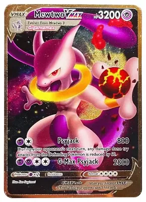 Pokemon Solid Metal Gold Charizard Pichaku Mewtwo & More Cards VMAX EX GX MEGA • £9.95