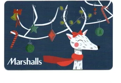 Marshalls Reindeer Antlers Decorated Christmas Gift Card No $ Value Collectible • $2.49