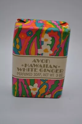 Vintage Avon Soap White Ginger Perfumed Soap 3 Oz NEW • $12