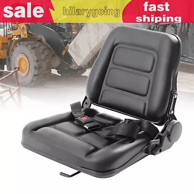 Universal Parts Forklift Seat Fits Cark Cat Hyster Yale Toyota Mitsubishi Black • $142