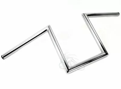 $94.98 • Buy V-Twin 10  Chrome Z Bars Handlebars Harley Chopper Bobber Custom Springer Metric