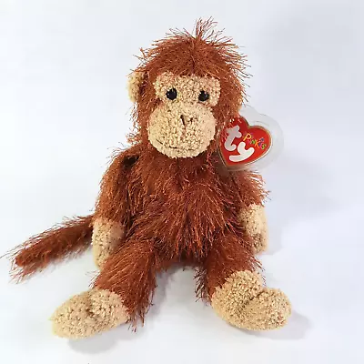 Ty Beanie Baby Punkies ZIG-ZAG The Monkey 2002 Original 7 Unique Fabric 9  Plush • $5.30