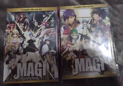 Magi The Labyrinth & Kingdom Of Magic Complete Anime Series Blu-ray Set New OOP • $624.99