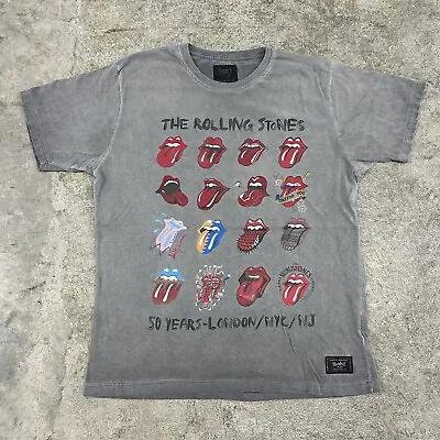 The Rolling Stones Tongue Honky Tonk Vintage Black T Shirt Size Medium Rare Y2k • $0.99