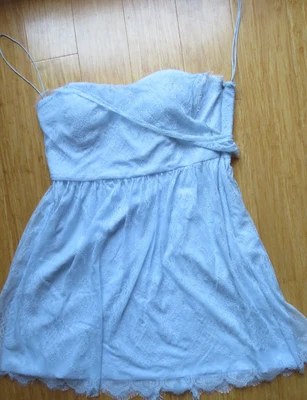 $6 • Buy Forever New Sz 14 Blue Lace Dress