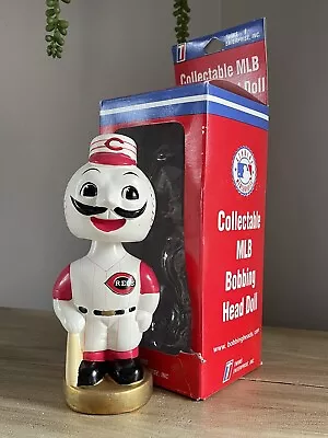 Cincinnati Reds MR. REDLEGS Mascot TEI Hand-Painted Nodder Bobblehead NIB! • $95