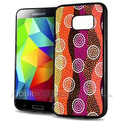 ( For Samsung S7 Edge ) Back Case Cover AJ10624 Aboriginal Dot Art • $9.99