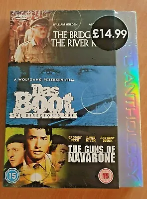 £7.99 • Buy *New & Sealed* 3-Disc DVD Anthology Inc Das Boot, The Guns Of Navarone - UK PAL