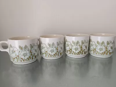 Hornsea England Fleur Set Of 4 Teacups  • £8