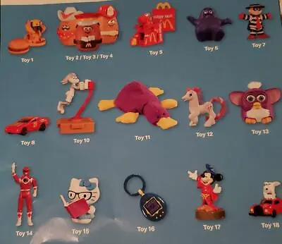 2019 McDonalds SURPRISE RETRO 40TH ANNIVERSARY Happy Meal Toys YOU PICK 1 • $4.25