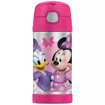 $27.99 • Buy THERMOS Funtainer 355ml Vacuum Insulated Beverage Bottle Disney Minnie Mouse! 