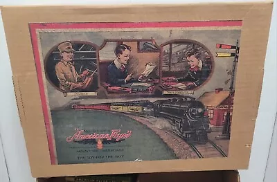 Vintage American Flyer Wind Up Train Set W/repo Box • $180