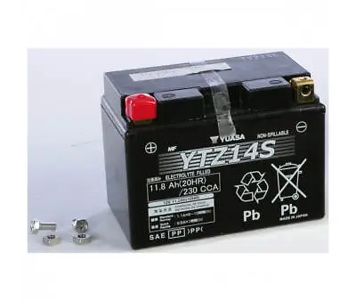 Yamaha Fz1 / 1700 V-max / 1300 Xjr/ Xv / Xvs 950 V-star Battery Yuasa Ytz14s • £118.89