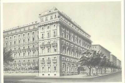 Rome Italy Albergo Regina Hotel Illustration Travel Tourism VTG Postcard • $11